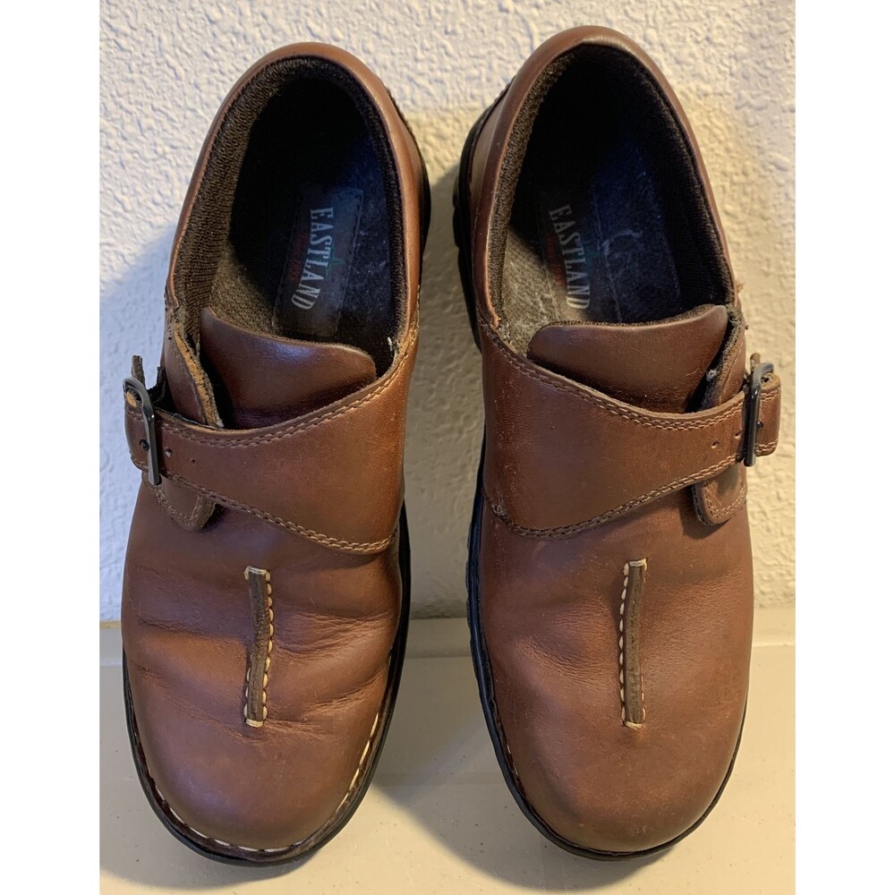 Eastland Syracuse Oxfords Shoes Women’s 8.5 M Brown Leather Buckle Acedemia - Picture 2 of 8